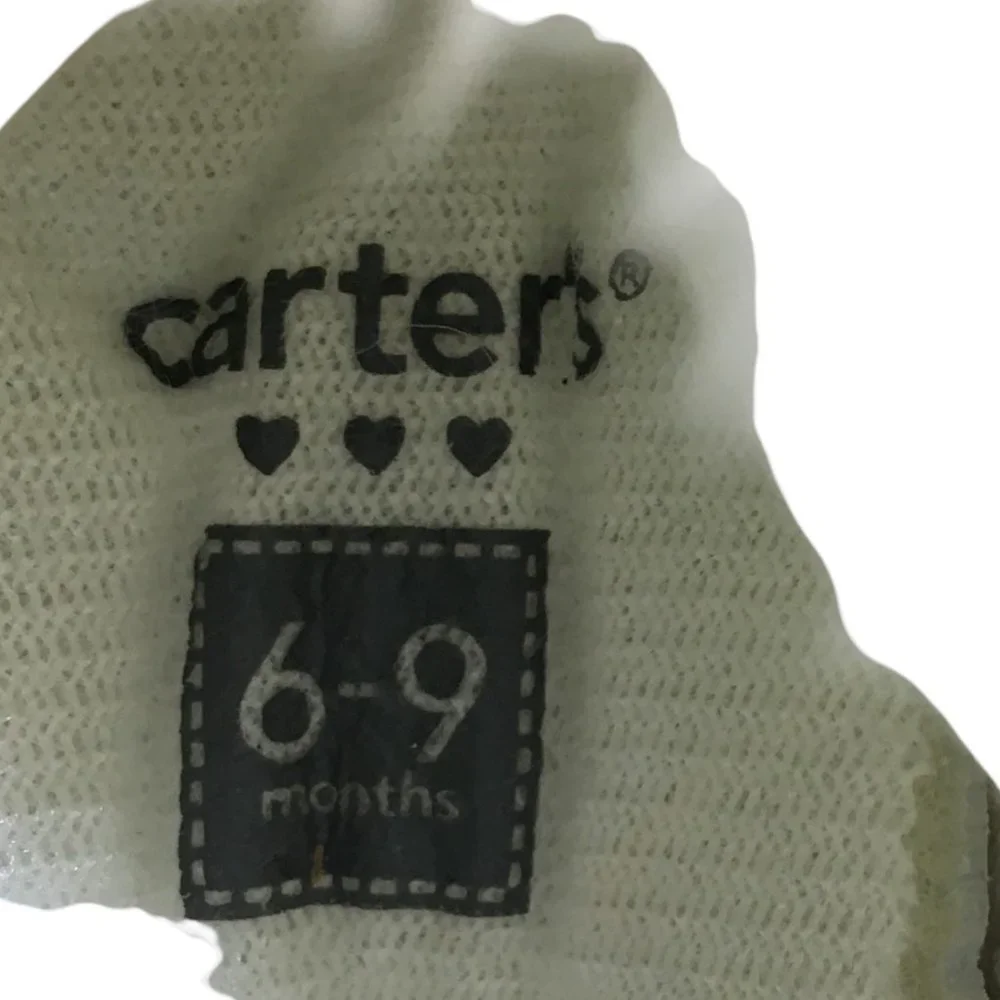 Carter's ankle booties boots 6-9 months‎ Cable Knit White Cream